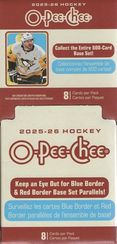 2025-26 Upper Deck O-Pee-Chee Hockey: 8 card pack