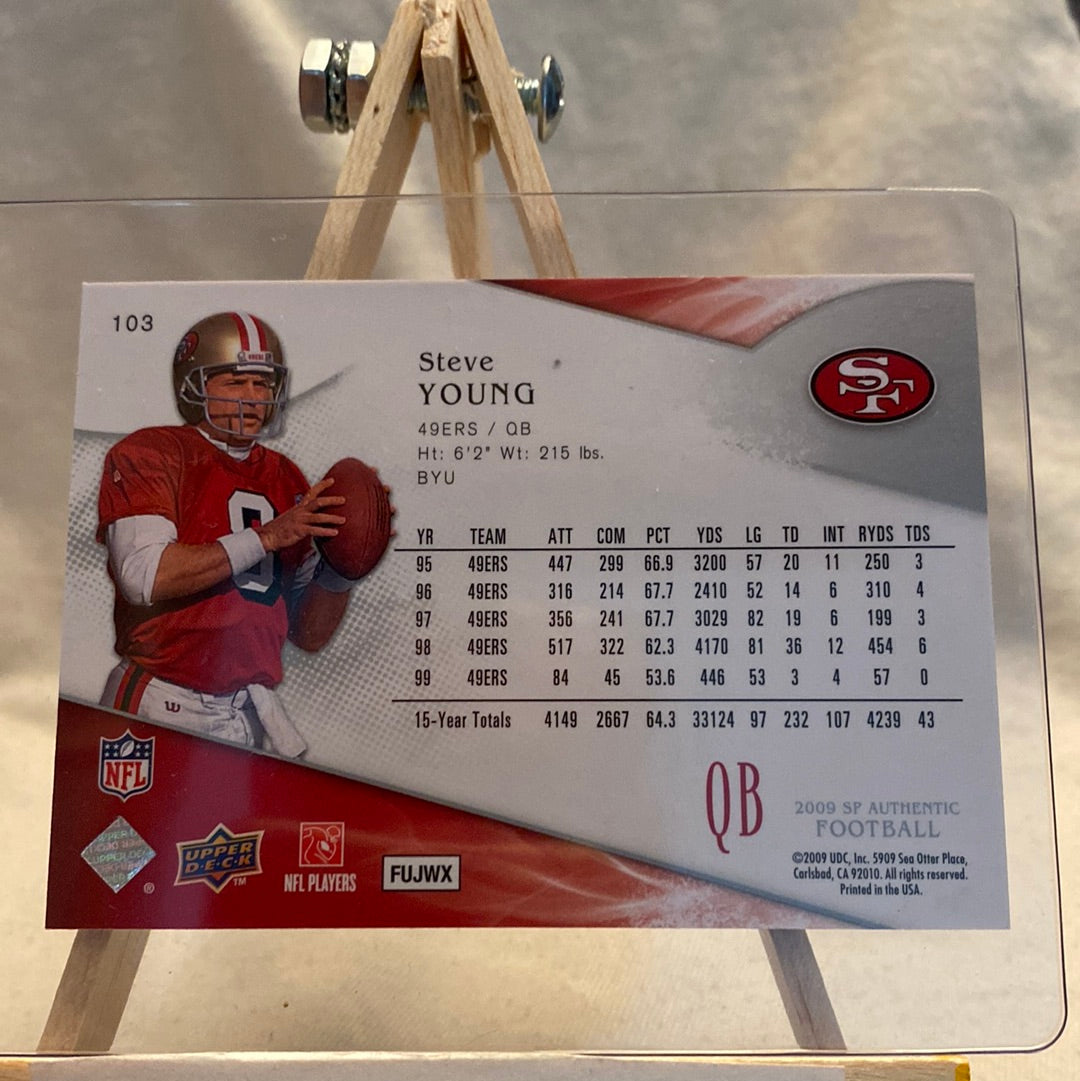 2009 SP Authentic #103 Steve Young - NM-MT Trading Card