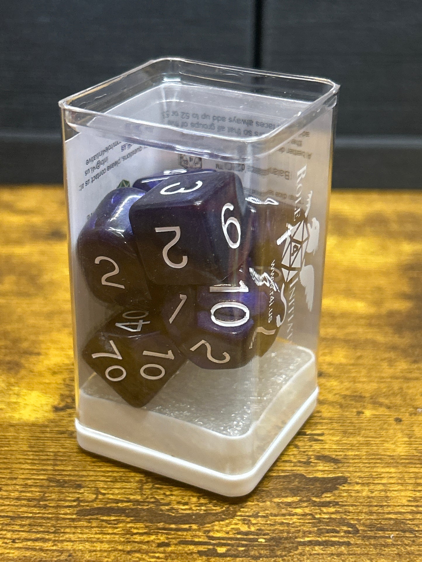 7-Set “Marble Purple” RPG Dice