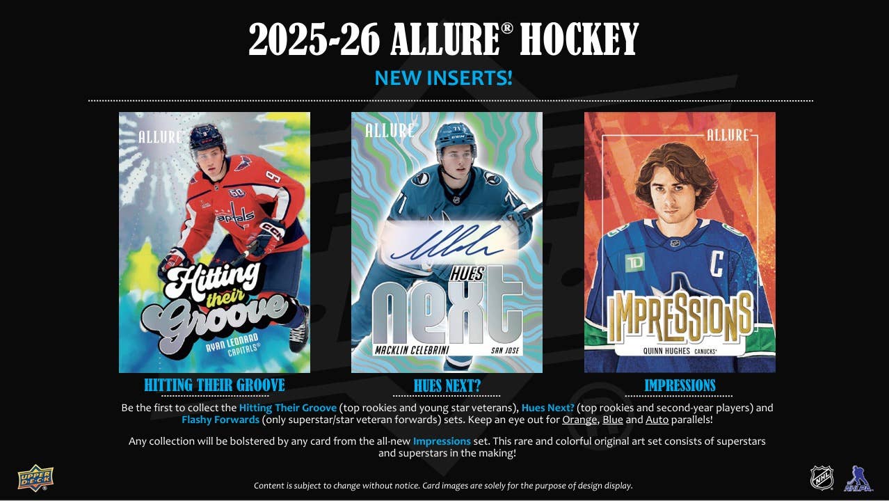 2025-26 Upper Deck: Allure Hockey 20ct. Blaster Box