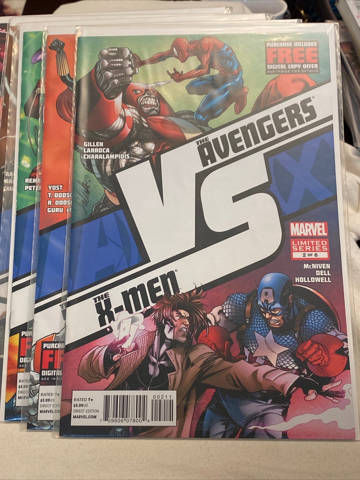 Marvel comics The Avengers vs The X-Men complete limited edition comic book set