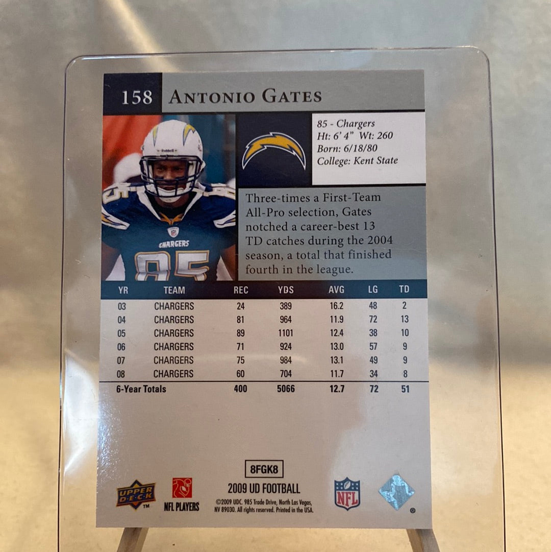 2009 Upper Deck #158 Antonio Gates Trading Card