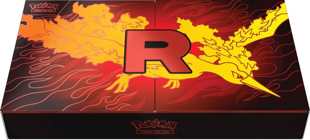 Pokémon TCG: Team Rockets Moltres EX UPC with acrylic case