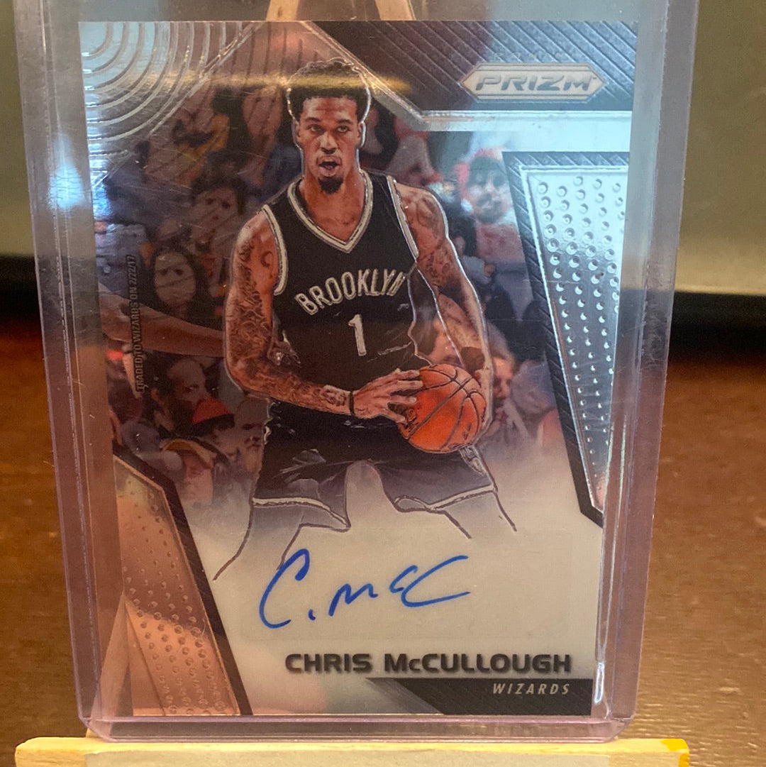 2017-18 prizm "AUTO CHRIS MCCULLOUGH" Trading Card