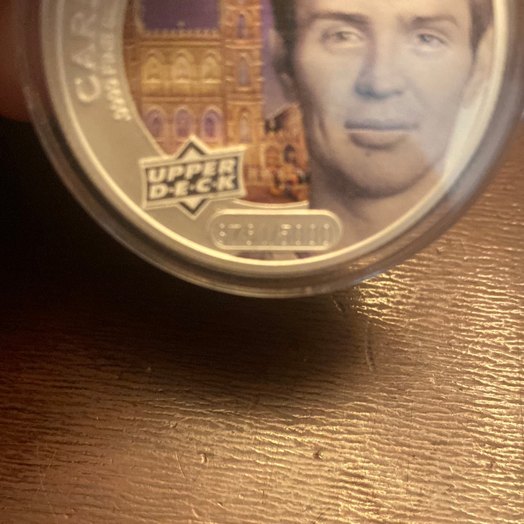 CAREY PRICE 2017 Upper Deck Hockey Grandeur 1 Troy Ounce Silver Coin #/5000 Trading Card