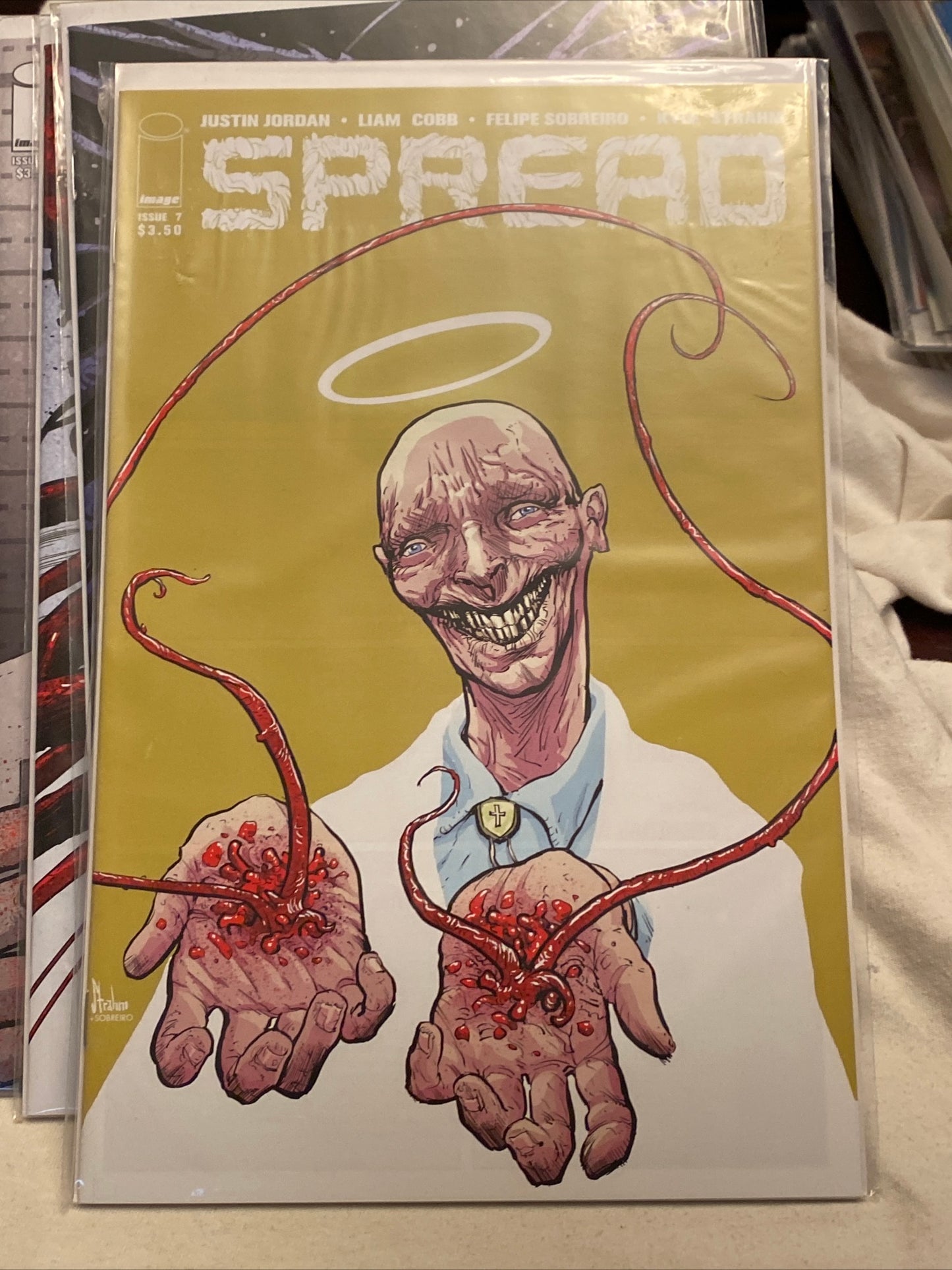 Image comics Spread complete comic book series Issues 1 & 2 Autographed by Justin Jordan