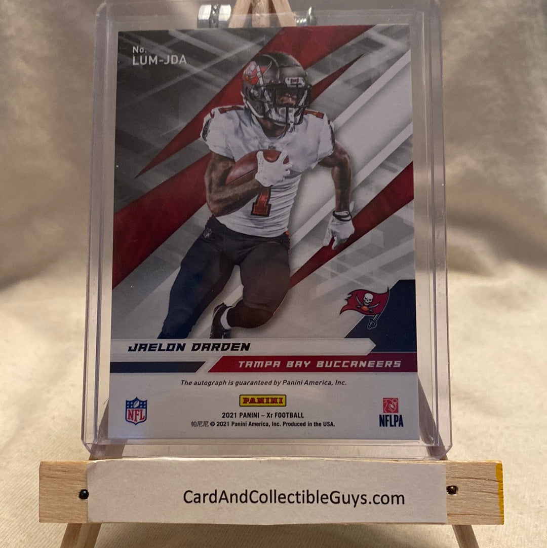 2021 Panini XR Luminous Endorsements 12/49 Jaelon Darden #LUM-JDA Rookie Auto RC Trading Card