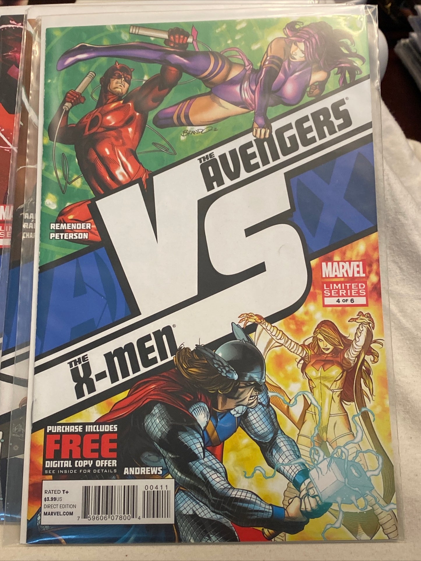 Marvel comics The Avengers vs The X-Men complete limited edition comic book set