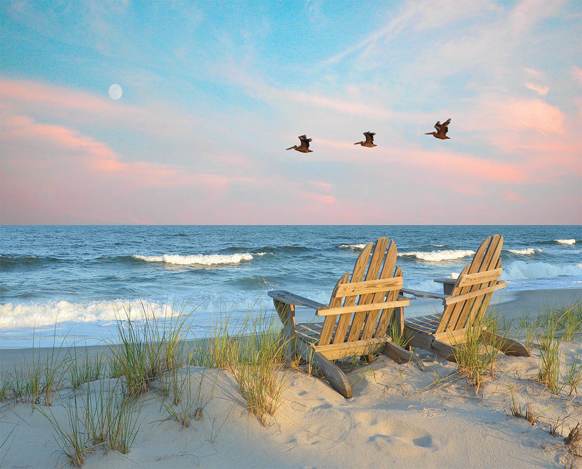Puzzle: Coastal Moonrise 1000 Piece Puzzle