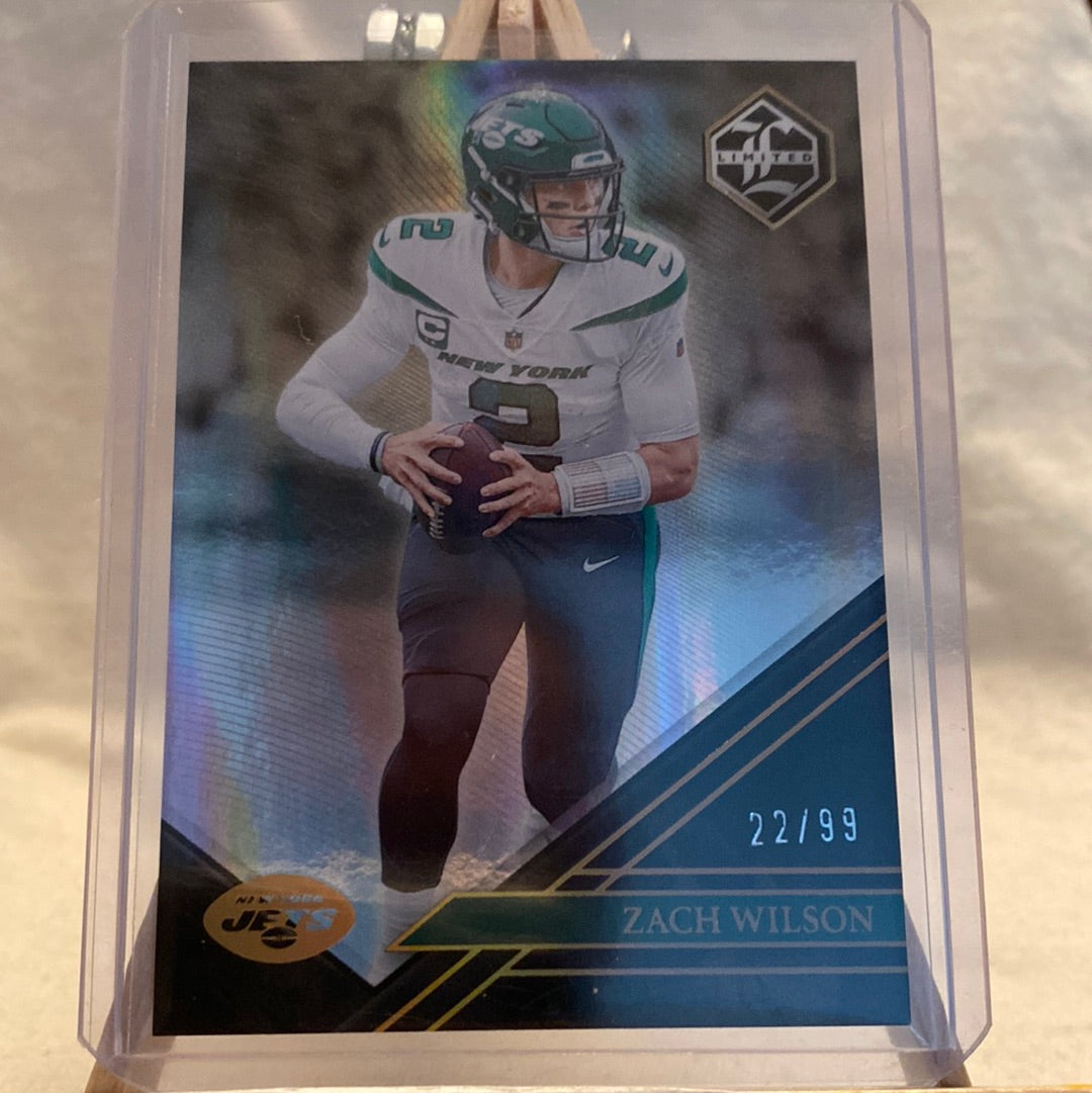 Zach Wilson 2022 Panini Limited Football Base Card 22/99 Trading Card