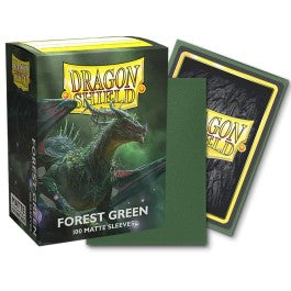 Protect: Dragon Shield Sleeves-100ct Matte Forest Green