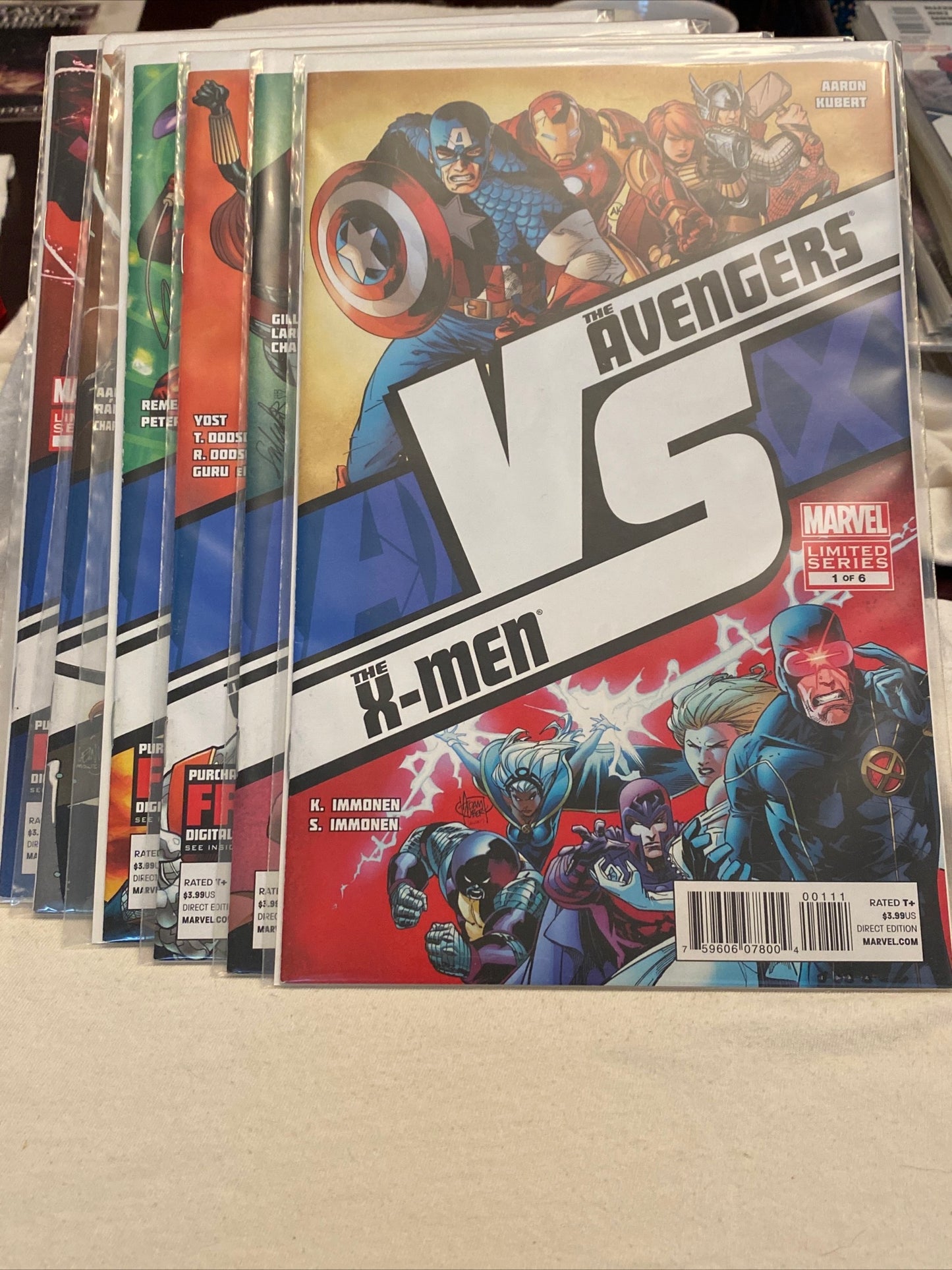 Marvel comics The Avengers vs The X-Men complete limited edition comic book set