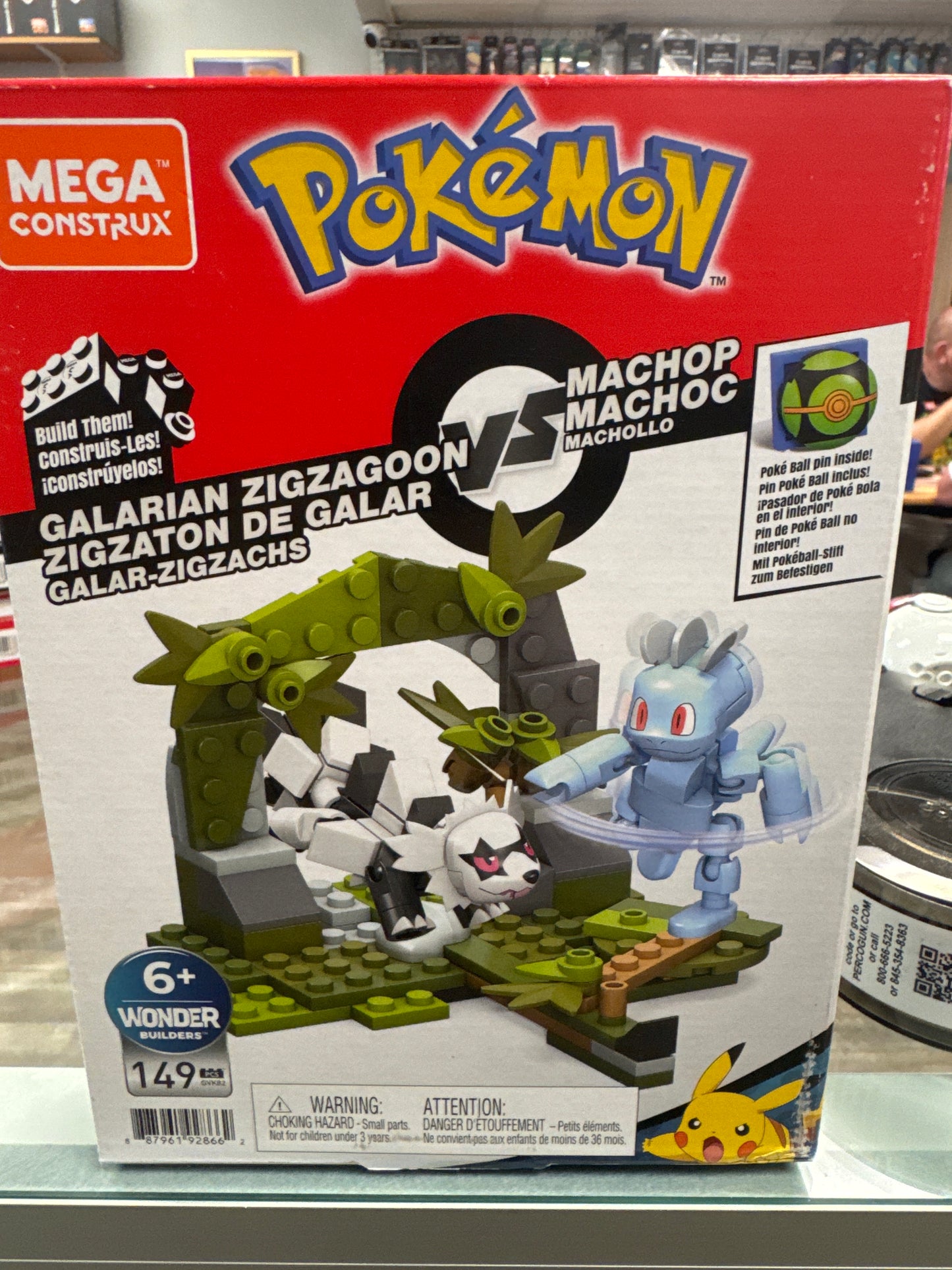 Mega Bloks: Galarian Zigzagoon vs Machop