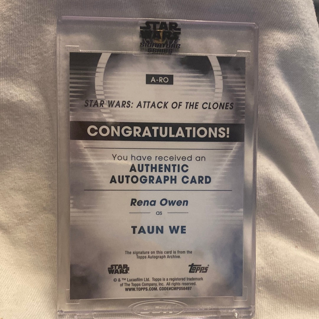 Topps Star Wars Signature Series trading card A-RO