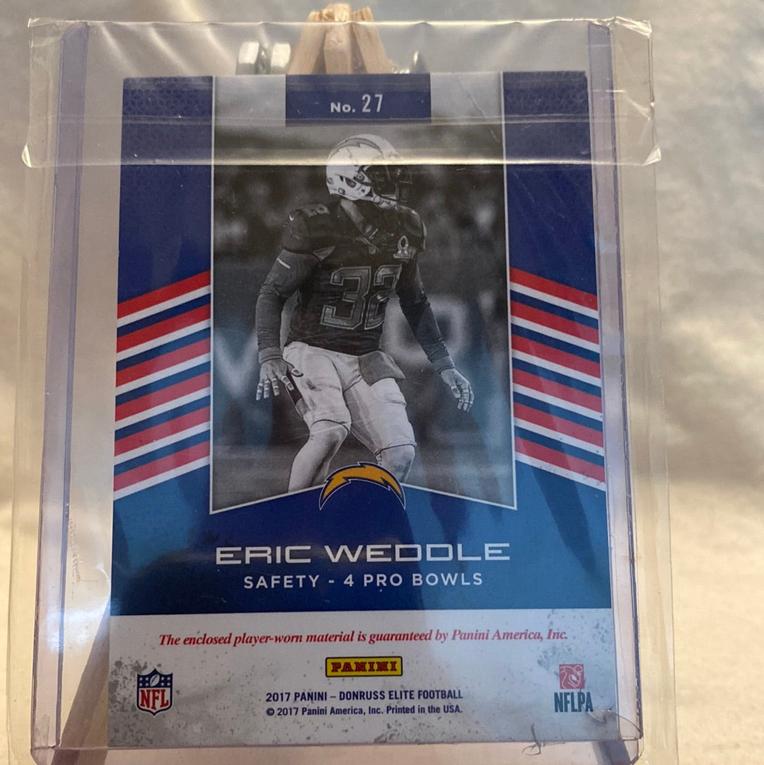 2017 Panini Donruss Elite Eric Weddle Pro Bowl Standouts Trading Card