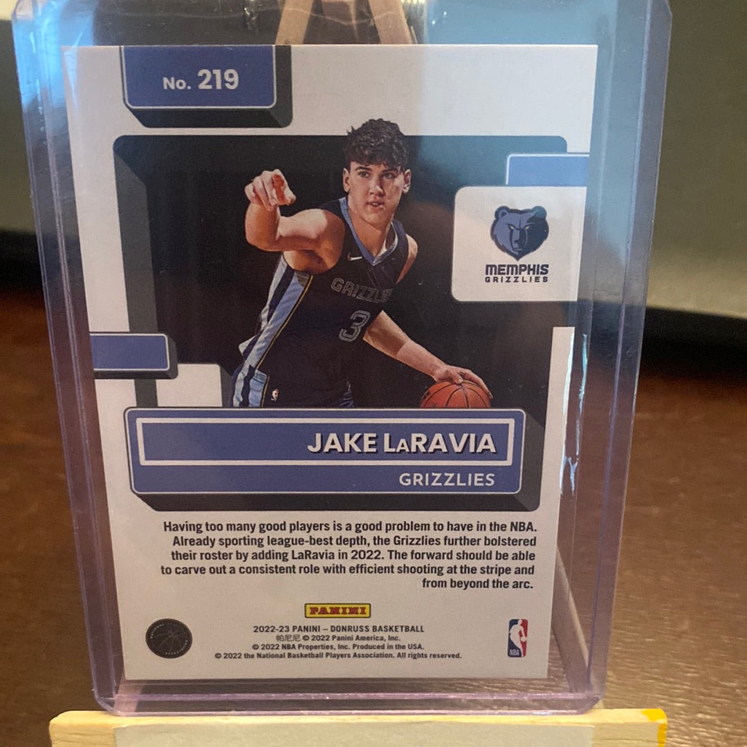 JAKE LARAVIA 2022-23 Donruss Basketball Rated Rookie #61/75 Trading Card