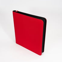 Protect: AEGIS Premium 12-Pocket Diamond Zip Binder (Red)