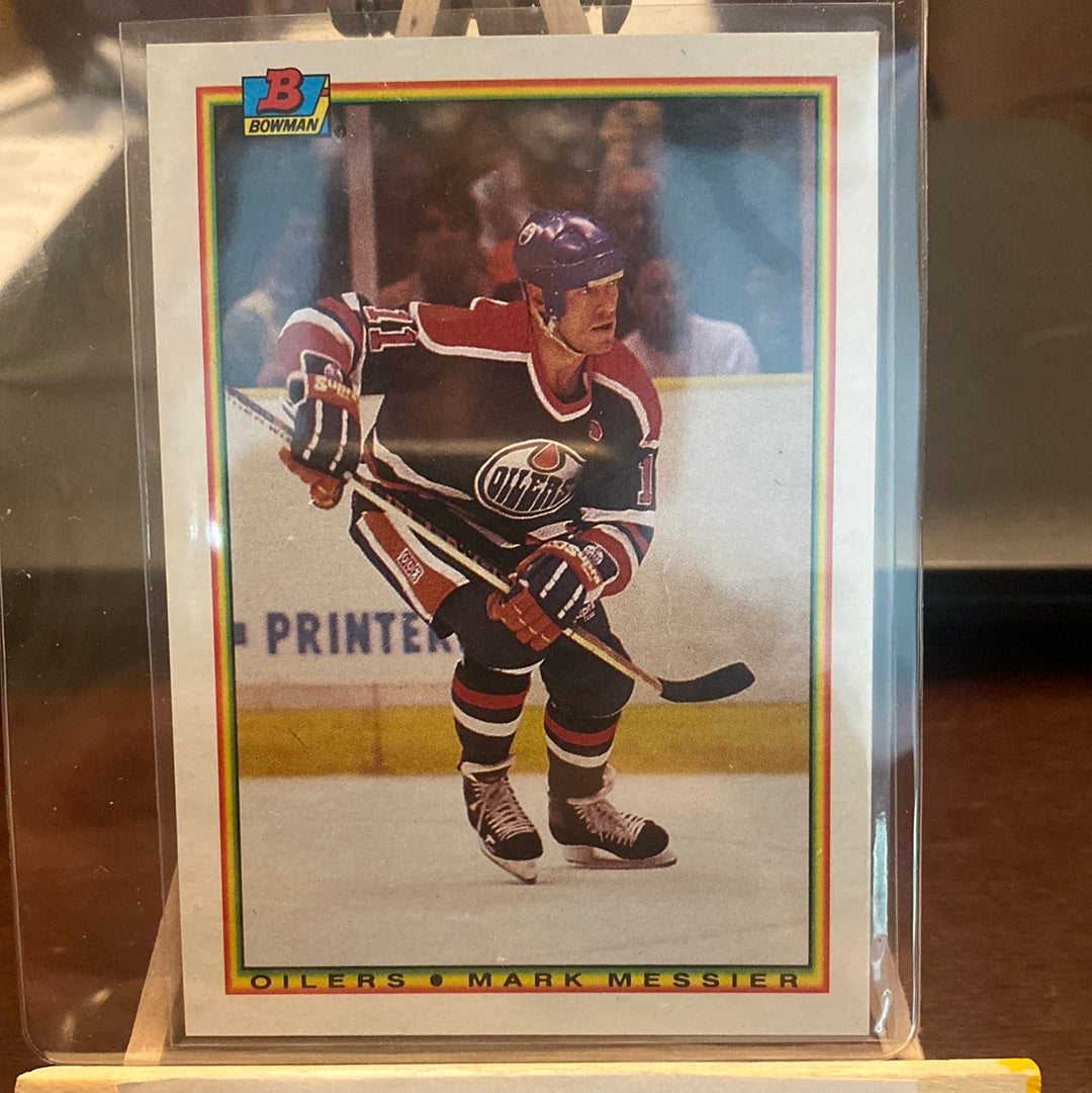 1990-91 Bowman Mark Messier Edmonton Oilers #199 Trading Card