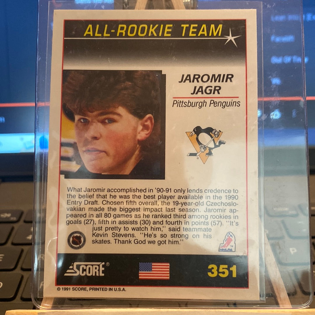 1991-92 Score American #351 Jaromir Jagr Trading Card