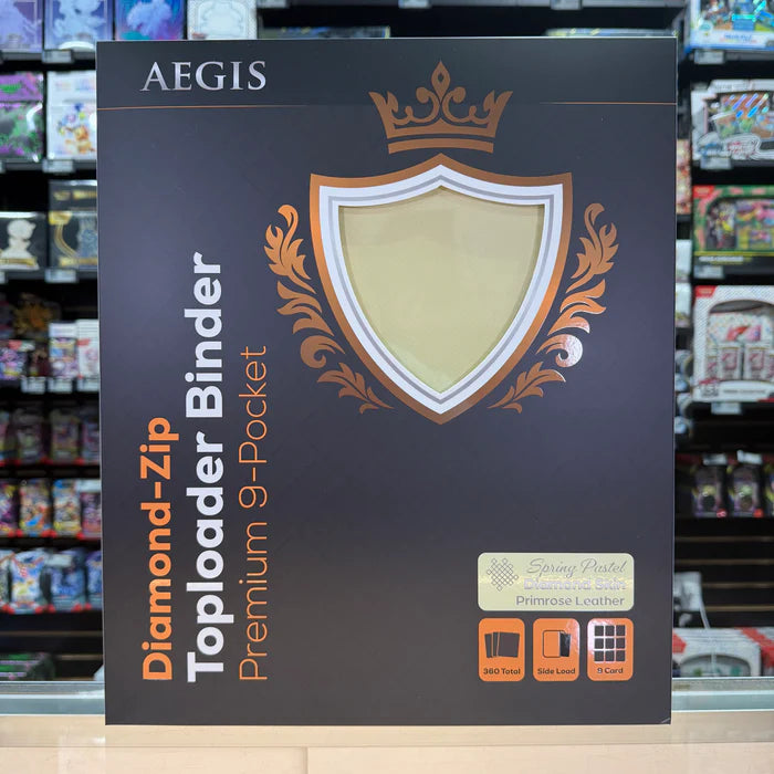 Protect : AEGIS Premium 9 Pocket Toploader Diamond Zip-Binder (Primrose)