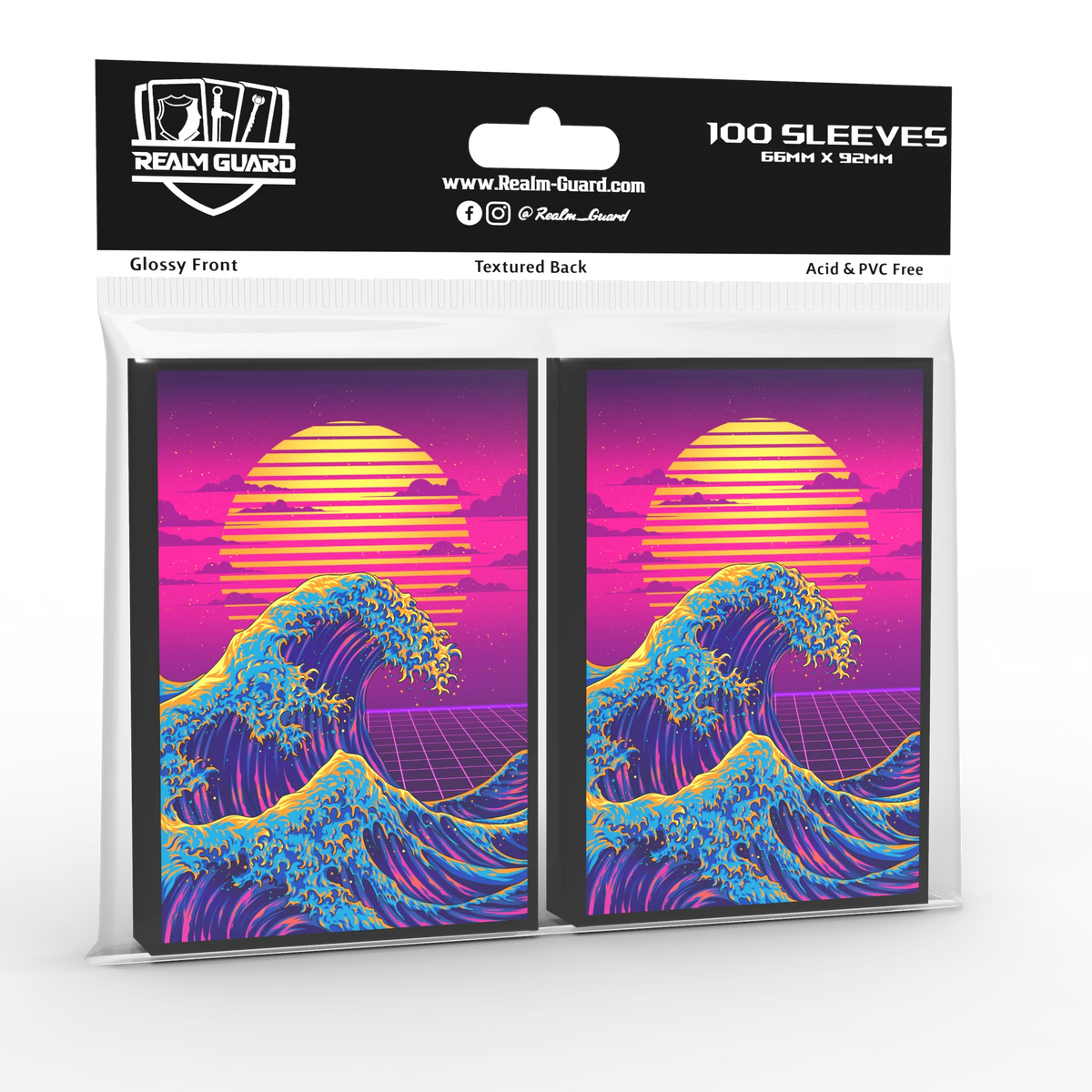 Protect: Realm Guard Great Neon Wave Sleeves 100ct.