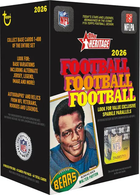 2026 Topps: Heritage Football Blaster Box