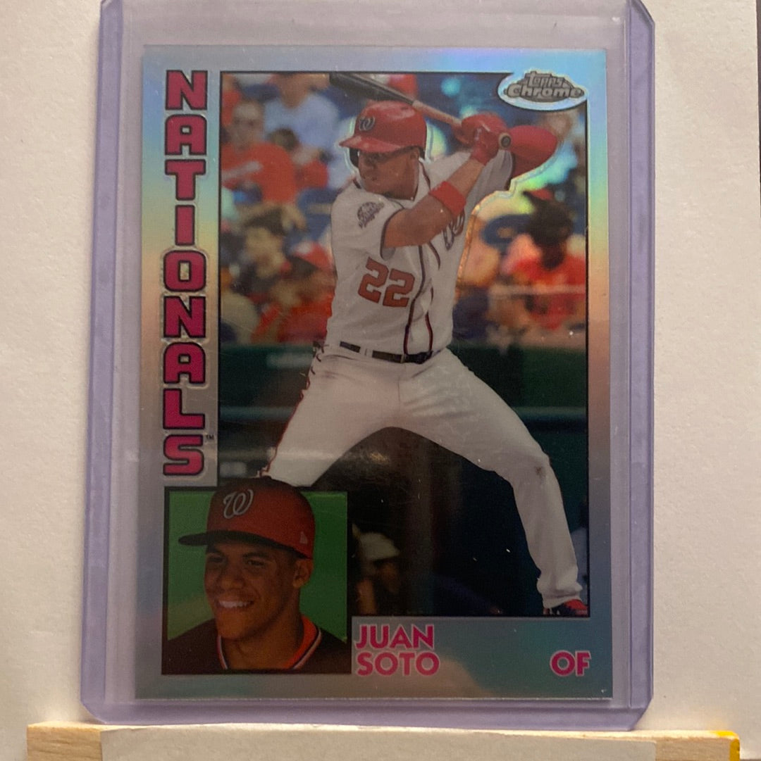 2019 Topps Chrome Juan Soto 4 trading card lot