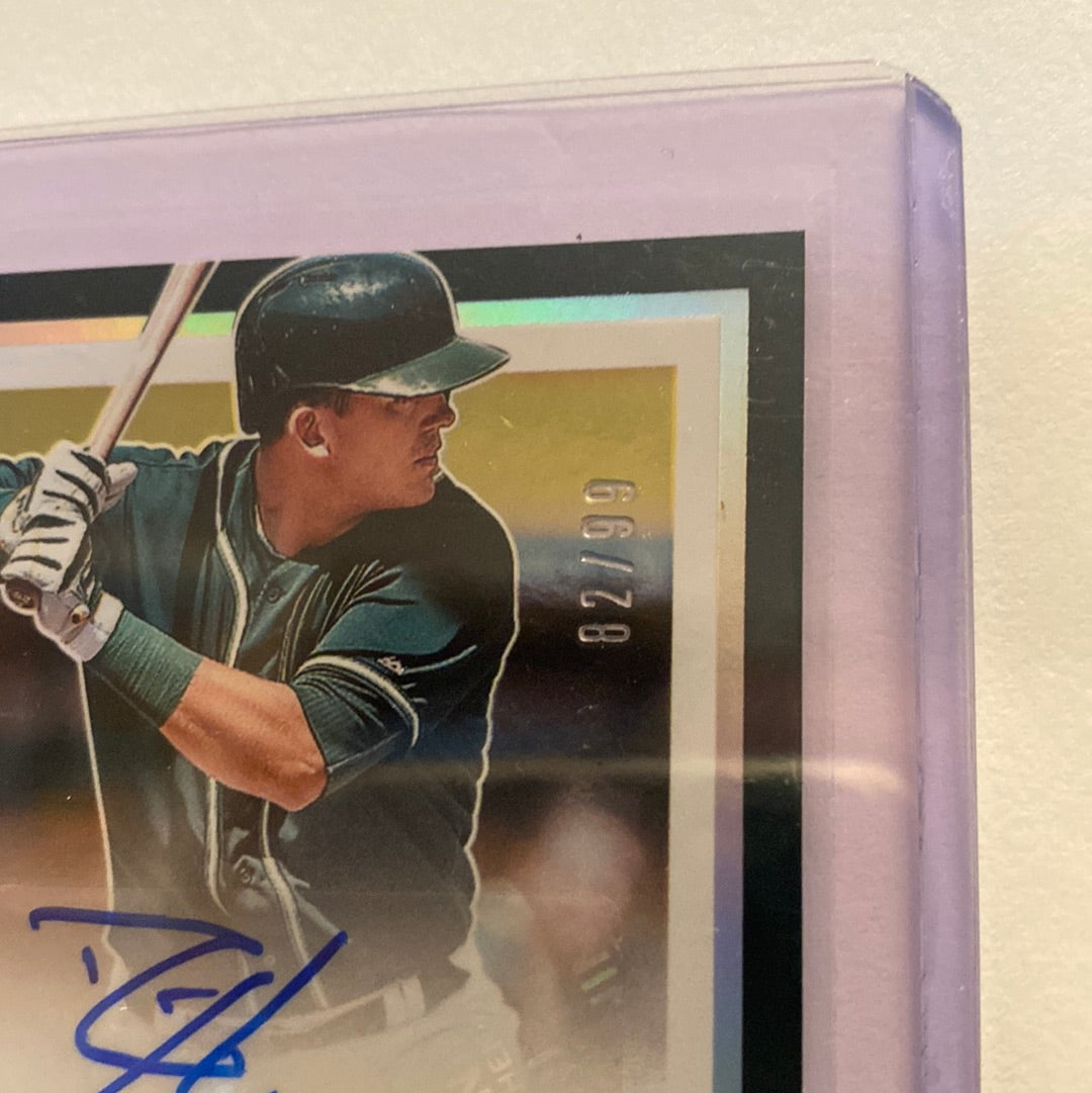 2017 Panini Ryon Healy autographed /99 trading card