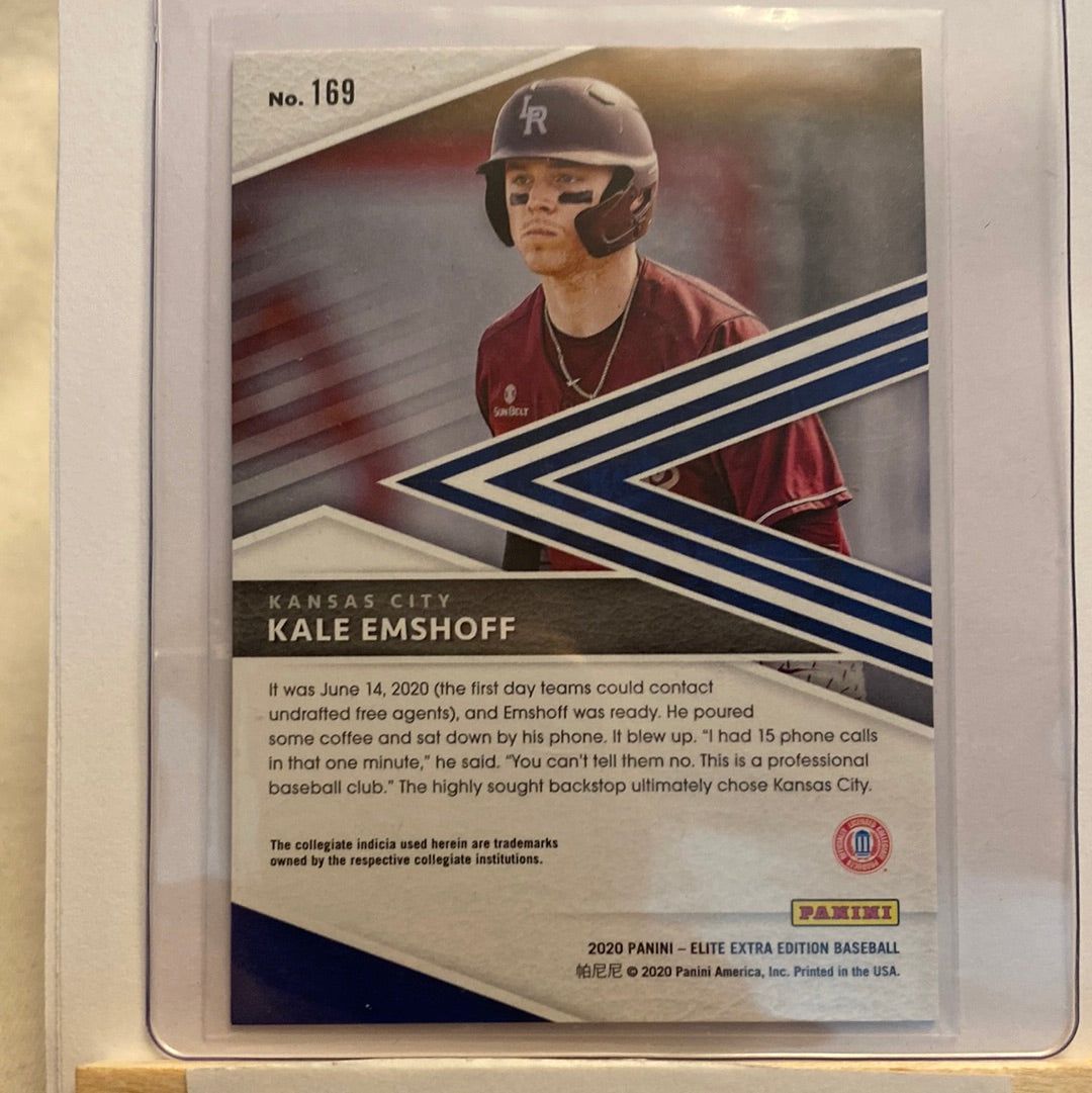 2020 Panini Elite Kale Emshoff Purple Parallel /249 trading card