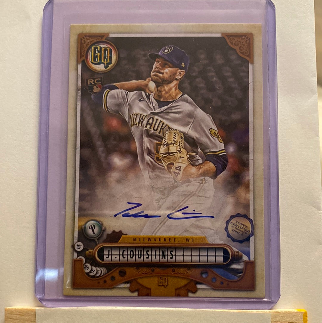 2022 Topps Gypsy Queen Jake Cousins Autographed trading card
