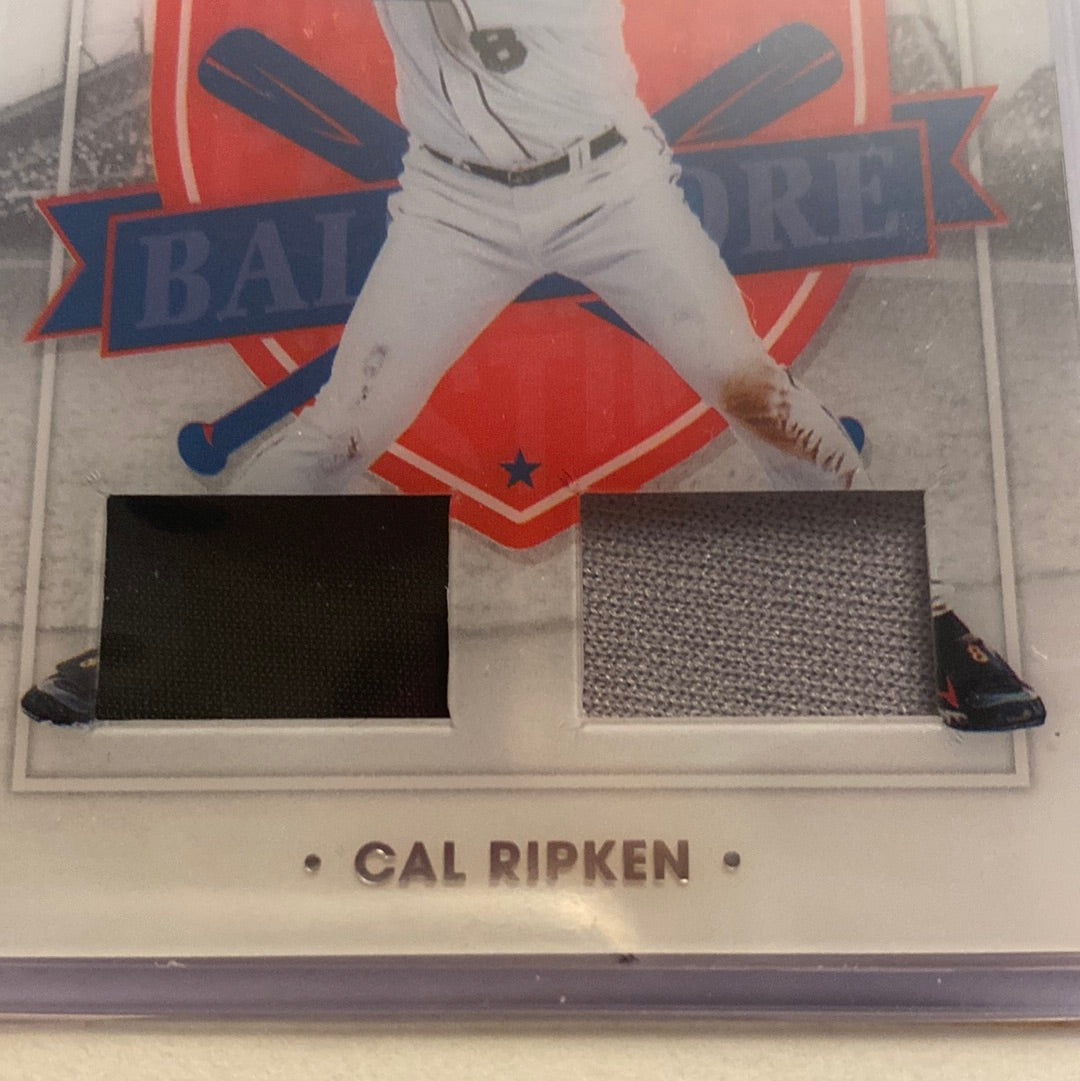 2021 Panini Cal Ripken Jr. Dual relic trading card