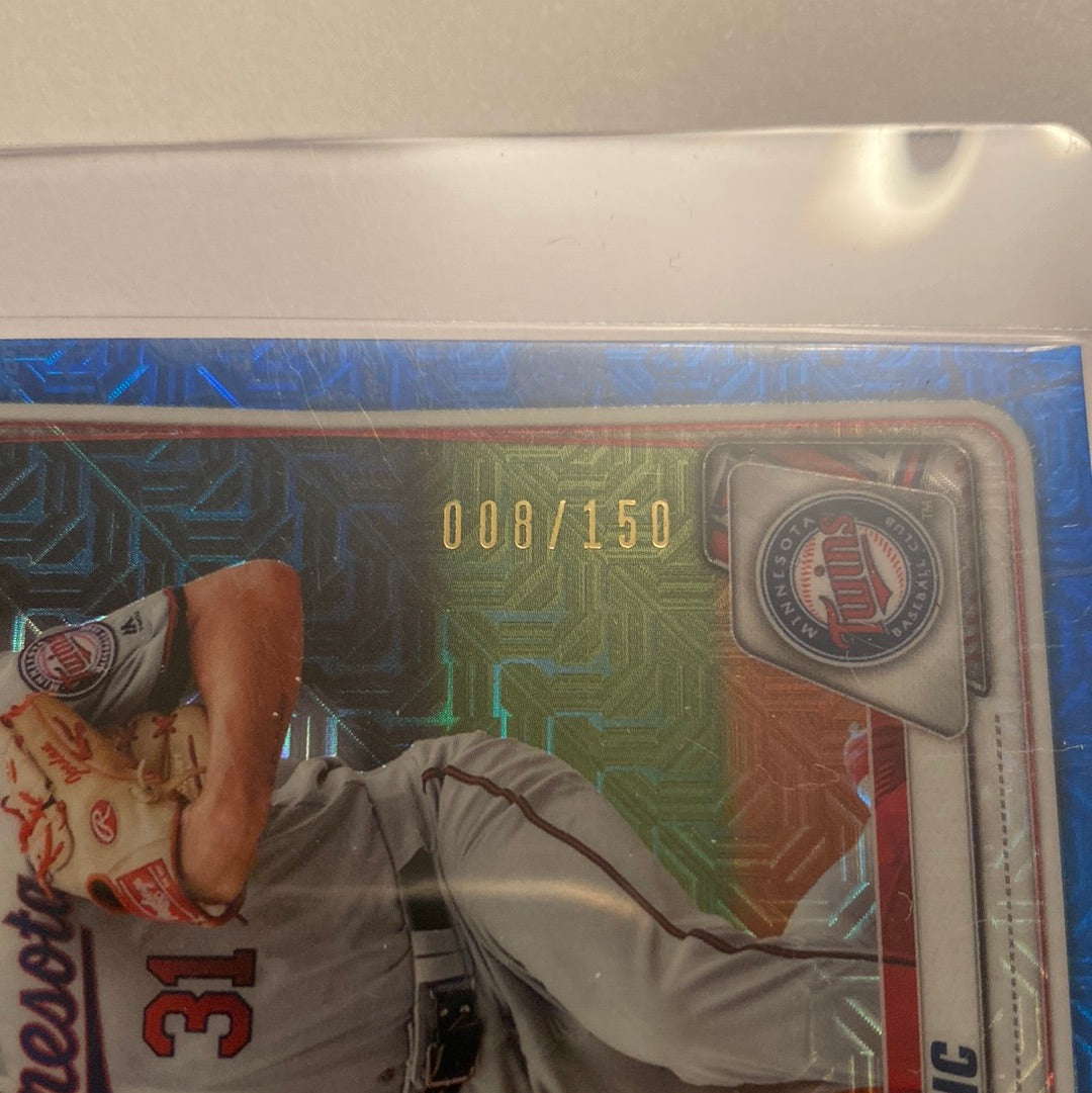 2020 Bowman Chrome Blue Mojo Refractor /150 Jordan Balazovic trading card