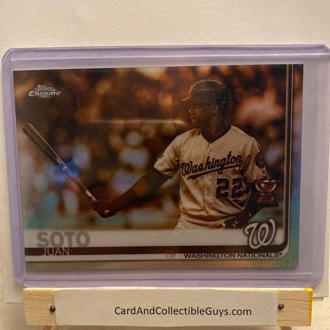 2019 Topps Chrome Juan Soto 4 trading card lot