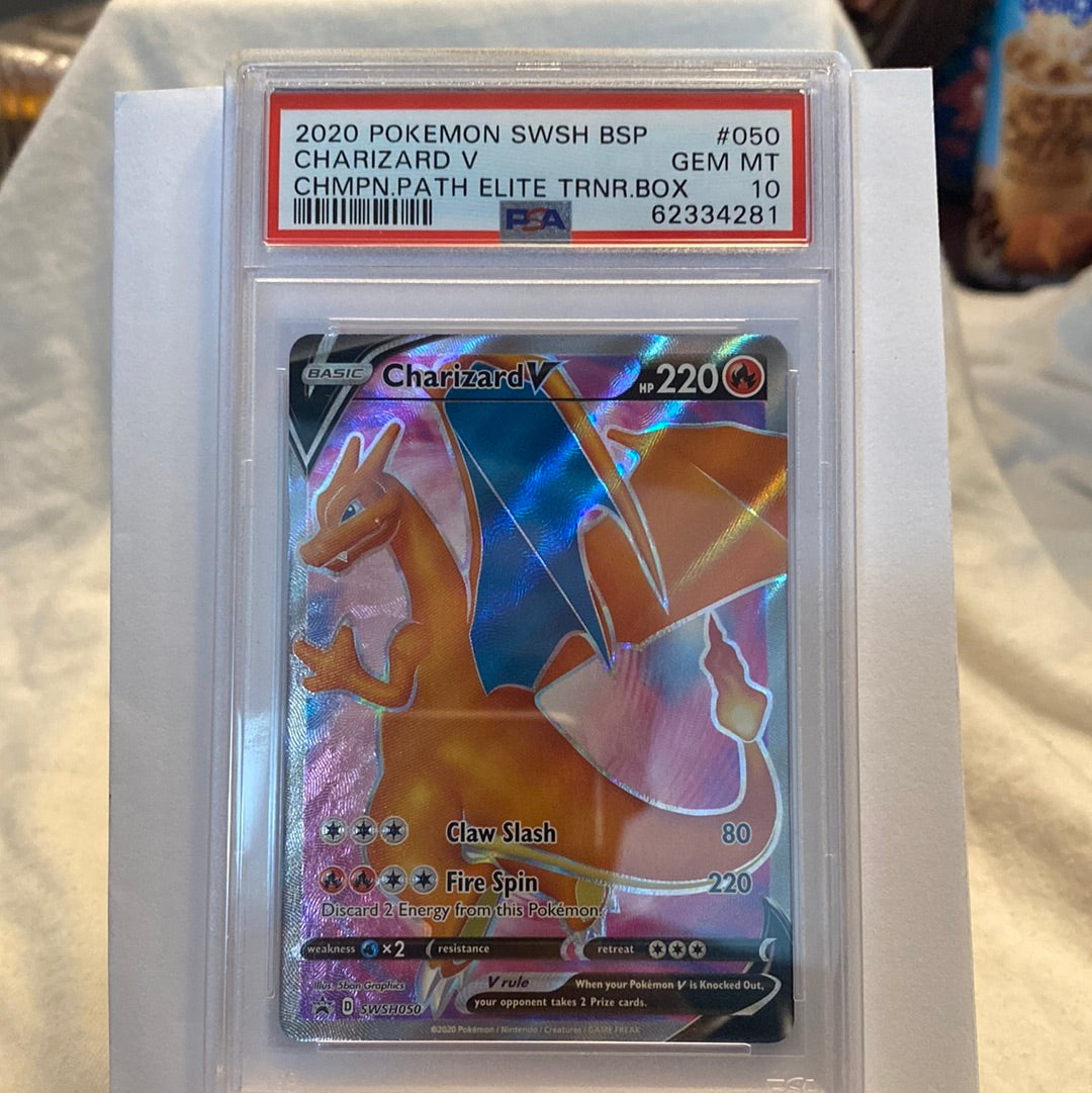 Pokémon TCG Charizard V Champions Path Elite Tr. Promo PSA 10