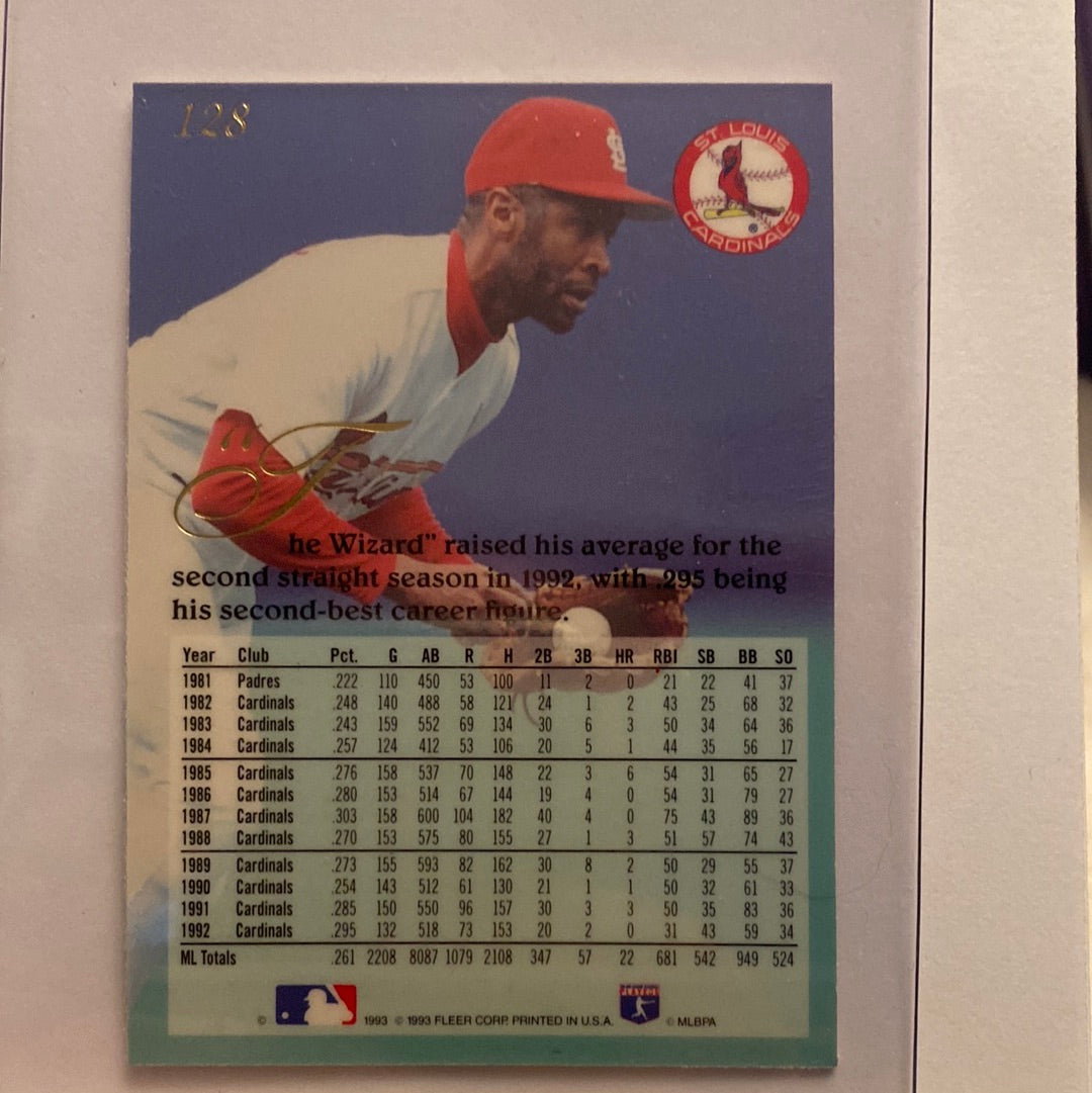 1993 Fleer Flair Ozzie Smith trading card