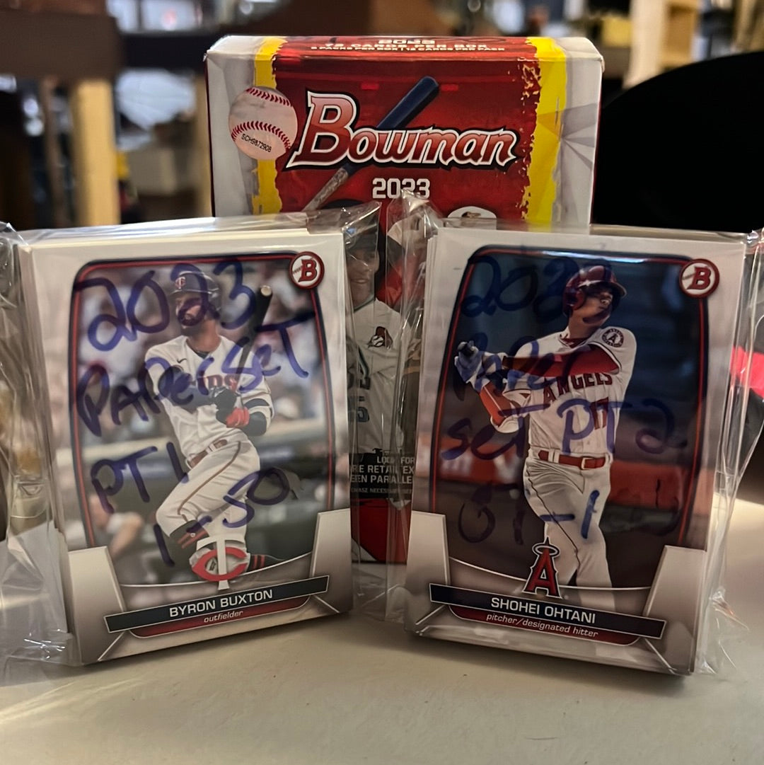 2023 Bowman Baseball Complete Paper set Trading Cards
