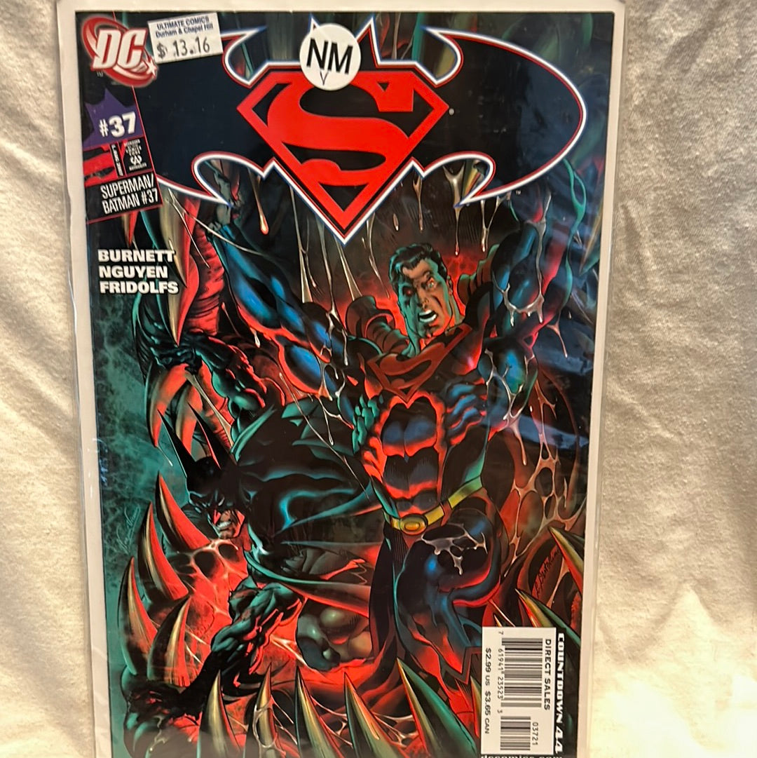 Superman/Batman Comic #37 Aug. 2007 Variant Cover