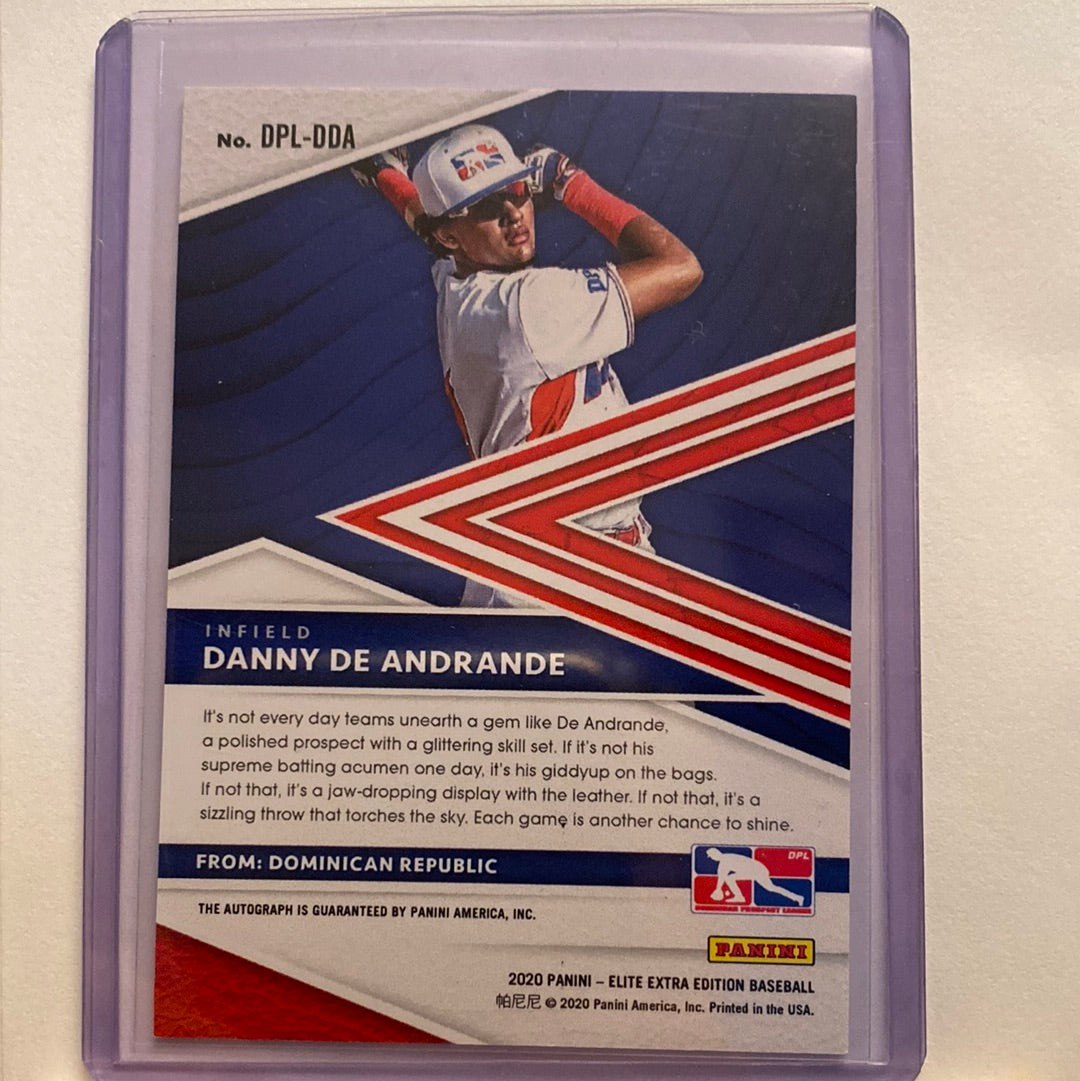 2020 Elite Extra Edition Danny De Andrande Autographed trading card