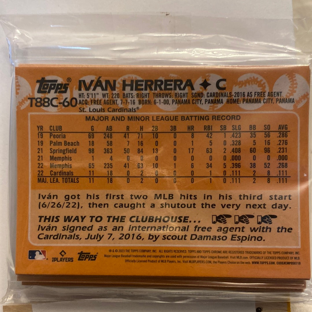 2023 Topps series 1 Ivan Herrera silver pack mojo trading card