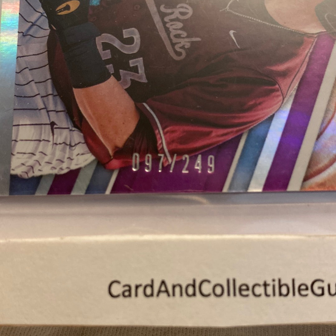 2020 Panini Elite Kale Emshoff Purple Parallel /249 trading card