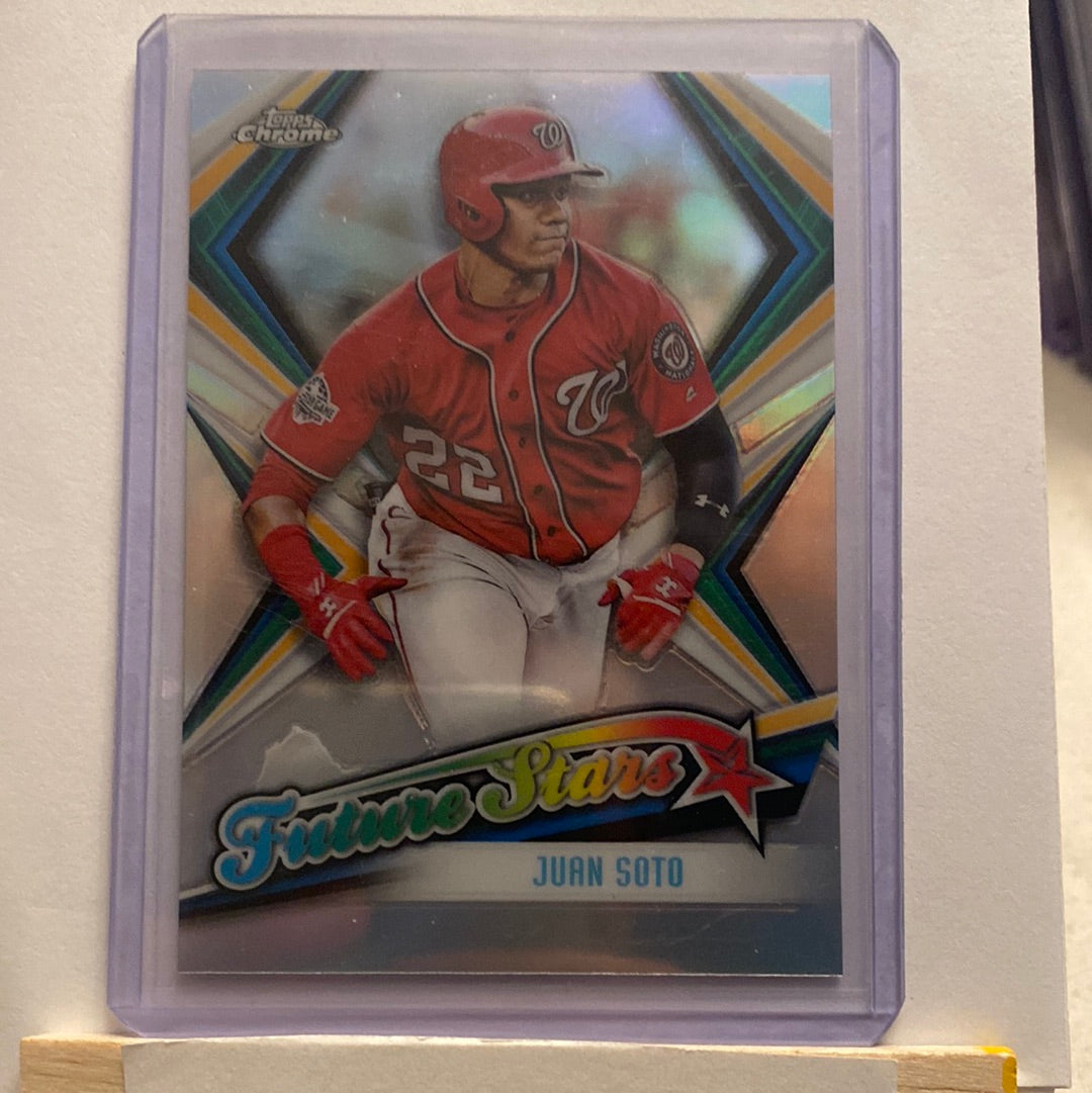 2019 Topps Chrome Juan Soto 4 trading card lot