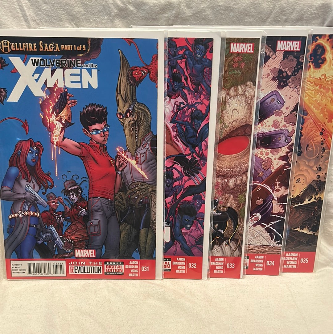 Comic Book Wolverine and The X-Men: The Hellfire Saga part 1-5