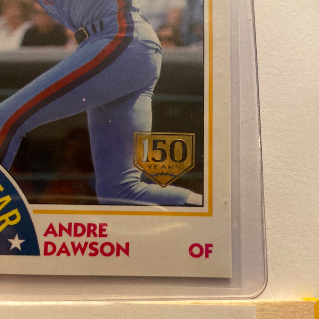 2019 Topps Andre Dawson gold stamp /150 1984 parallel trading card