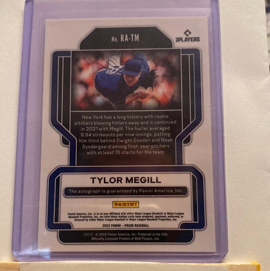 2022 Panini Prizm Tylor Megill Autographed trading card