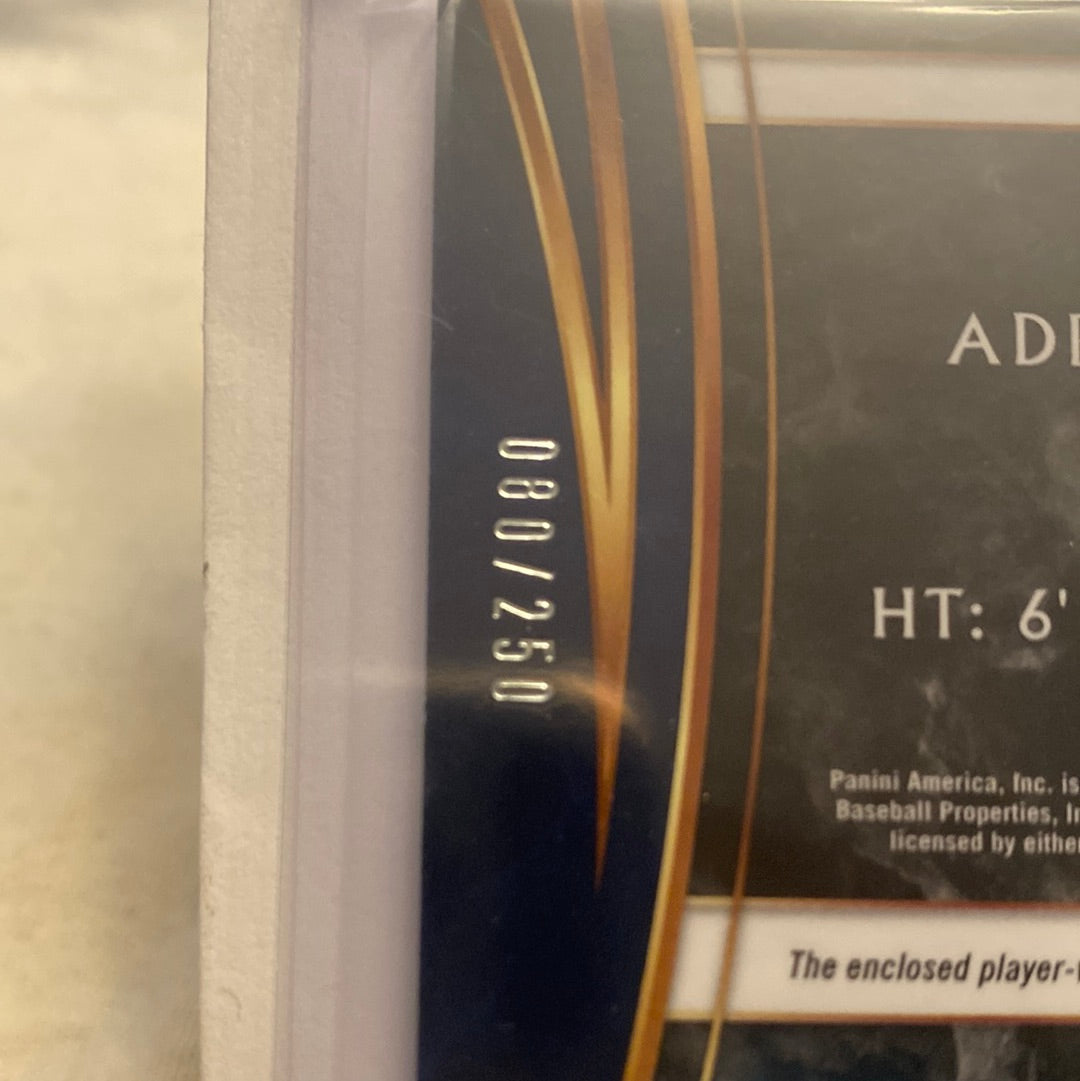 2020 Panini Select Adrian Morejon jumbo relic trading card