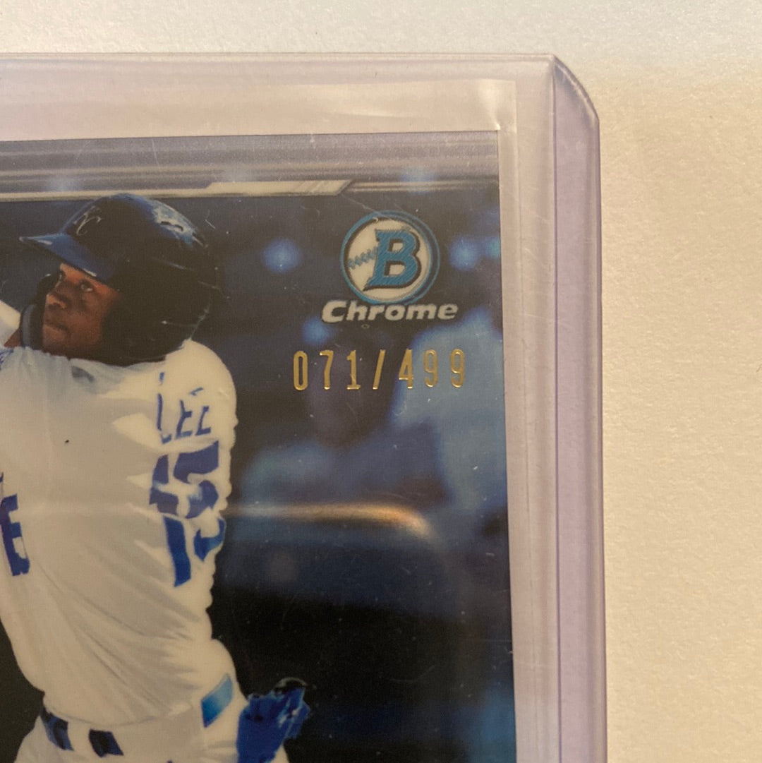 2019 Bowman Chrome Khalil Lee refractor trading card