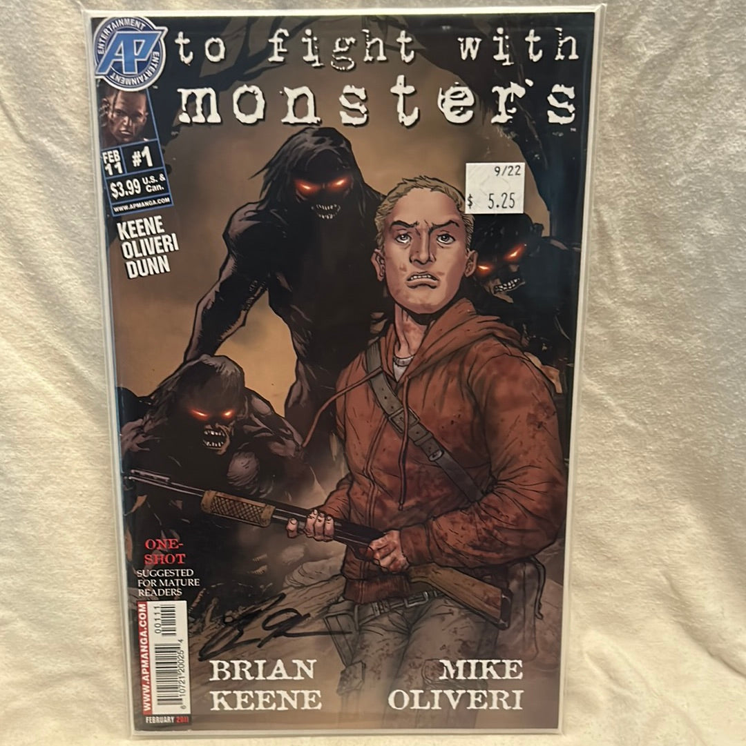To Fight With Monsters Comic Issue #1 One Shot Autographed By Brian Keene