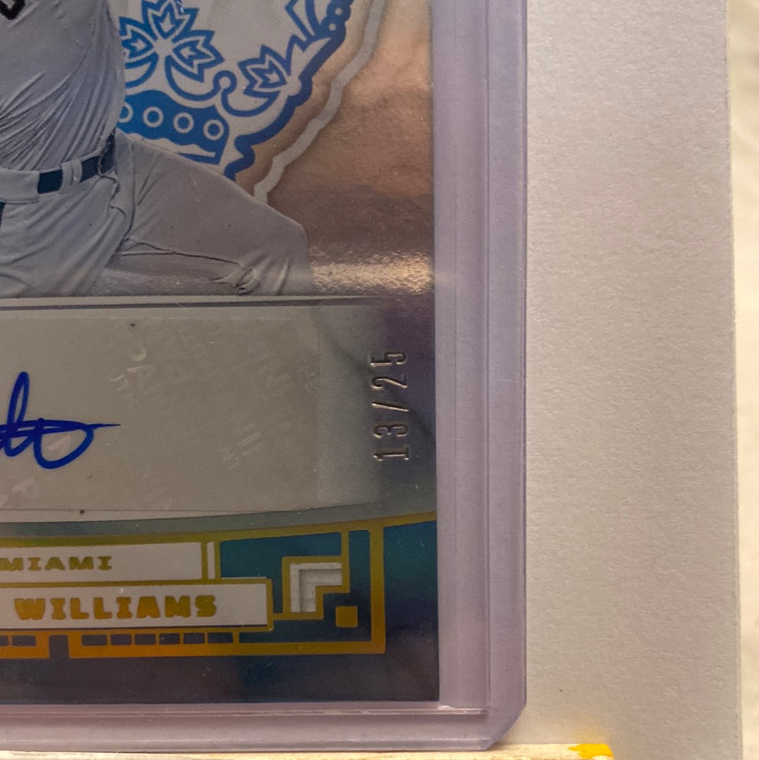2022 Panini Capstone Crown Luke Williams Holo Autographed trading card
