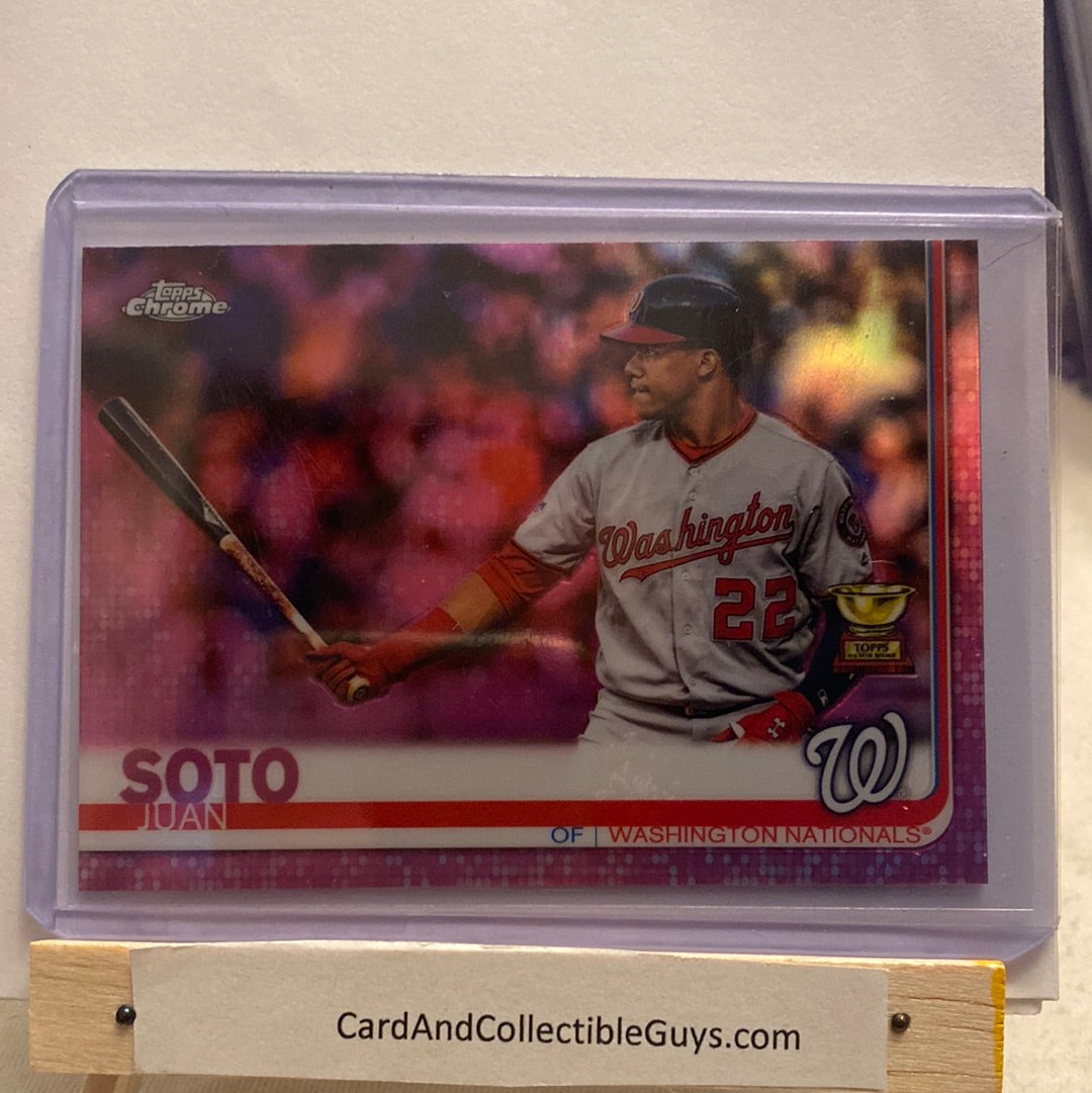2019 Topps Chrome Juan Soto 4 trading card lot