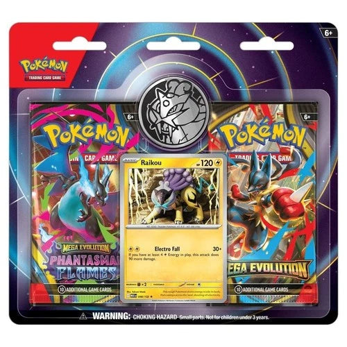 Pokemon TCG: Mega Evolutions Raikou Two Pack Blister